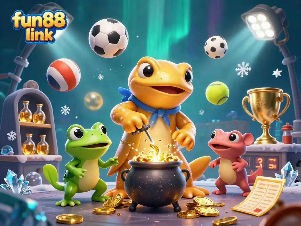 Engage with the fun88 link as a golden salamander alchemist creates wealth through dynamic sports betting.