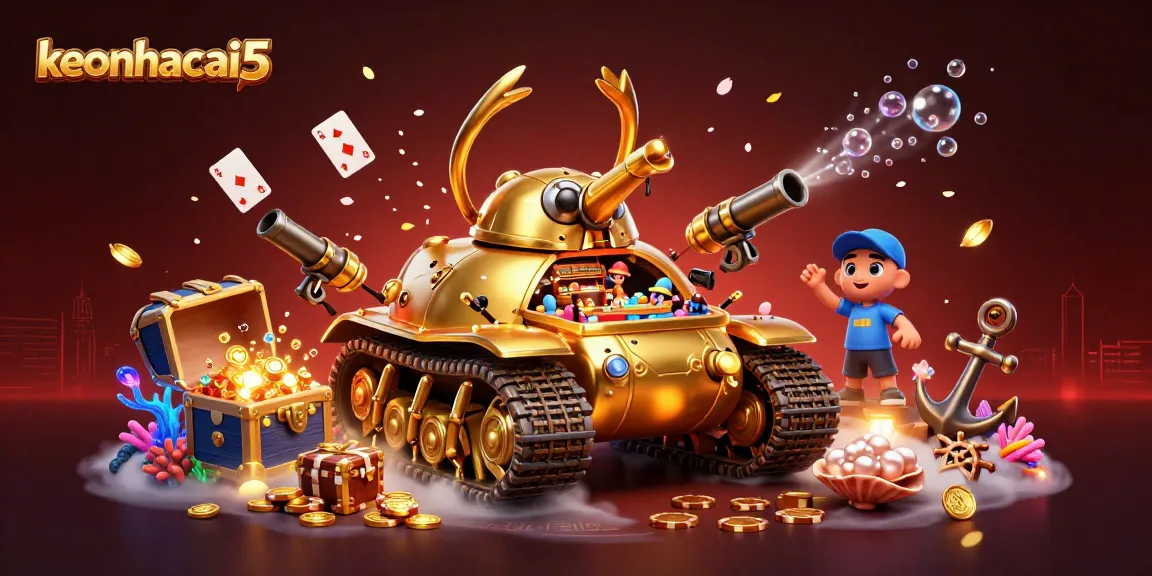 Experience the thrilling action of keonhacai5 with a dynamic casino inside a golden beetle tank.